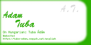 adam tuba business card